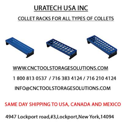 Collet Holder for Organized Tool Storage by Uratech R8 for Sale